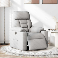 Elektryczny fotel rozkładany Cloud Grey Fabric