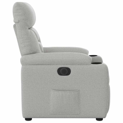 Elektryczny fotel rozkładany Cloud Grey Fabric