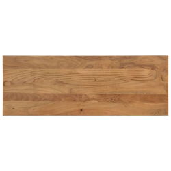 Ława jadalniana, 110x40x46 cm, lite drewno akacjowe i stal