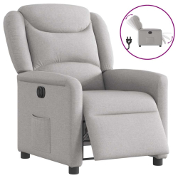 Elektryczny fotel rozkładany Cloud Grey Fabric