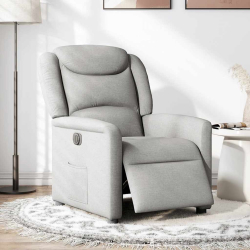 Elektryczny fotel rozkładany Cloud Grey Fabric