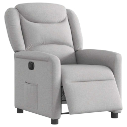 Elektryczny fotel rozkładany Cloud Grey Fabric