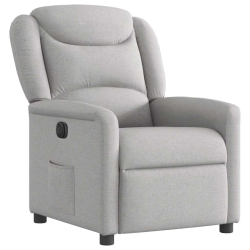 Elektryczny fotel rozkładany Cloud Grey Fabric