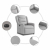 Elektryczny fotel rozkładany Cloud Grey Fabric