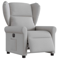 Elektryczny fotel rozkładany Cloud Grey Fabric