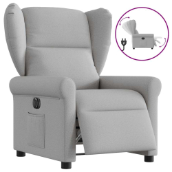 Elektryczny fotel rozkładany Cloud Grey Fabric
