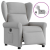 Elektryczny fotel rozkładany Cloud Grey Fabric