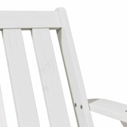 Krzesła ogrodowe Adirondack 2 szt. Białe Drewno lite Sosna