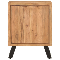 Szafka z 2 drzwiczek, 55x36x72 cm, lite drewno akacjowe