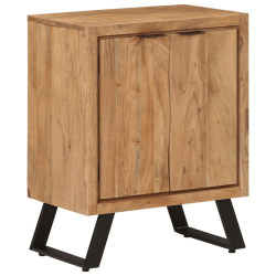 Szafka z 2 drzwiczek, 55x36x72 cm, lite drewno akacjowe