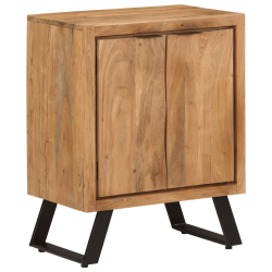 Szafka z 2 drzwiczek, 55x36x72 cm, lite drewno akacjowe