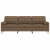3-osobowa sofa z poduszkami, brązowa, 210 cm, obita tkaniną