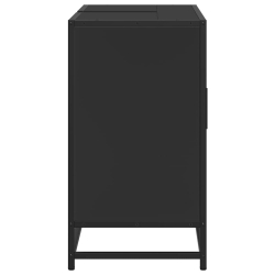 Szafka pod umywalkę, czarna, 80x33x60 cm