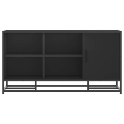 Ławka z miejscem na buty, czarna, 100x40x53,5 cm