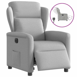 Elektryczny fotel rozkładany Cloud Grey Fabric