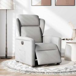 Elektryczny fotel rozkładany Cloud Grey Fabric