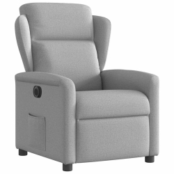 Elektryczny fotel rozkładany Cloud Grey Fabric