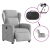 Elektryczny fotel rozkładany Cloud Grey Fabric