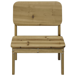 Krzesła ogrodowe 2 szt. 60x52,5x72 cm Drewno impregnowane Sosna