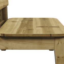 Krzesła ogrodowe 2 szt. 60x52,5x72 cm Drewno impregnowane Sosna