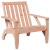 Krzesło ogrodowe Adirondack 75x77x77 cm lite drewno Douglas