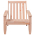 Krzesło ogrodowe Adirondack 75x77x77 cm lite drewno Douglas
