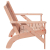 Krzesło ogrodowe Adirondack 75x77x77 cm lite drewno Douglas