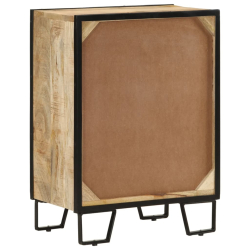 Szafka z 2 szufladami, 53x31x72 cm, lite drewno mango i żelazo
