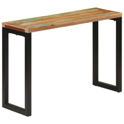 Stolik konsolowy, 110x35x75 cm, lite drewno z odzysku