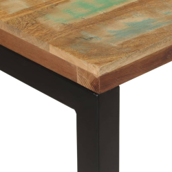 Stolik konsolowy, 110x35x75 cm, lite drewno z odzysku