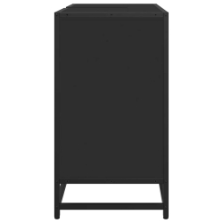 Szafka pod umywalkę, czarna, 65x33x60 cm
