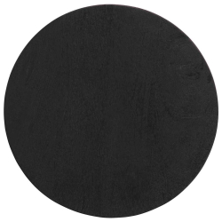 Stolik boczny czarny Ø30x60 cm lite drewno mango