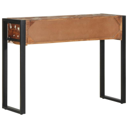 Konsola Stolik Wielokolorowy 100x35x75 cm Drewno lite odzyskane