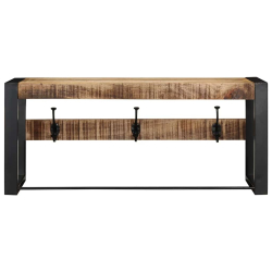 Wieszak na ubrania 80x35x35 cm lite drewno surowe mango