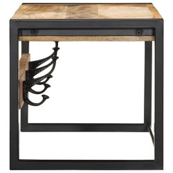 Wieszak na ubrania 80x35x35 cm lite drewno surowe mango