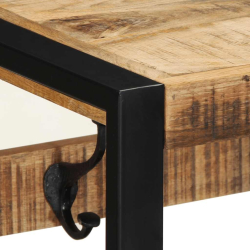 Wieszak na ubrania 80x35x35 cm lite drewno surowe mango