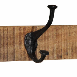 Wieszak na ubrania 80x35x35 cm lite drewno surowe mango