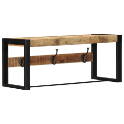 Wieszak na ubrania 80x35x35 cm lite drewno surowe mango