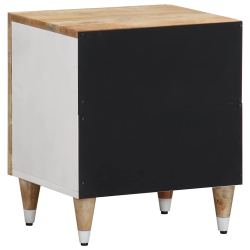 Szafki nocne, 2 szt., 40x33,5x46 cm, lite drewno mango