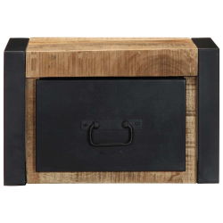 Szafka nocna 40x35x25 cm lite drewno surowe mango