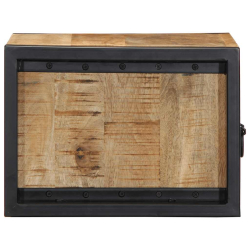 Szafka nocna 40x35x25 cm lite drewno surowe mango