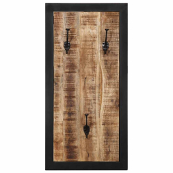 Wieszak na ubrania 40x2x80 cm lite drewno surowe mango