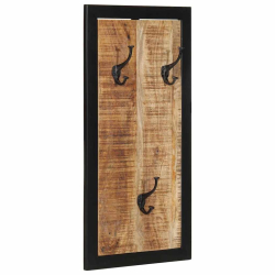 Wieszak na ubrania 40x2x80 cm lite drewno surowe mango