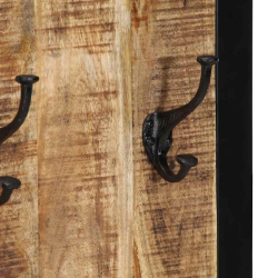 Wieszak na ubrania 40x2x80 cm lite drewno surowe mango