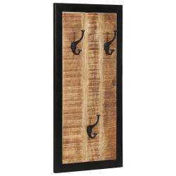 Wieszak na ubrania 40x2x80 cm lite drewno surowe mango