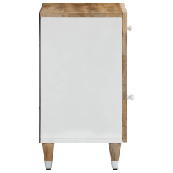 Szafka nocna, 50x33x60 cm, lite drewno mango
