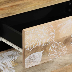 Szafka nocna, 50x33x60 cm, lite drewno mango