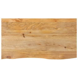 Blat stołu z naturalną krawędzią, 110x60x3,8 cm, drewno mango
