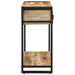 Konsola Stolik 100x35x75 cm lite drewno surowe mango