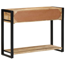 Konsola Stolik 100x35x75 cm lite drewno surowe mango